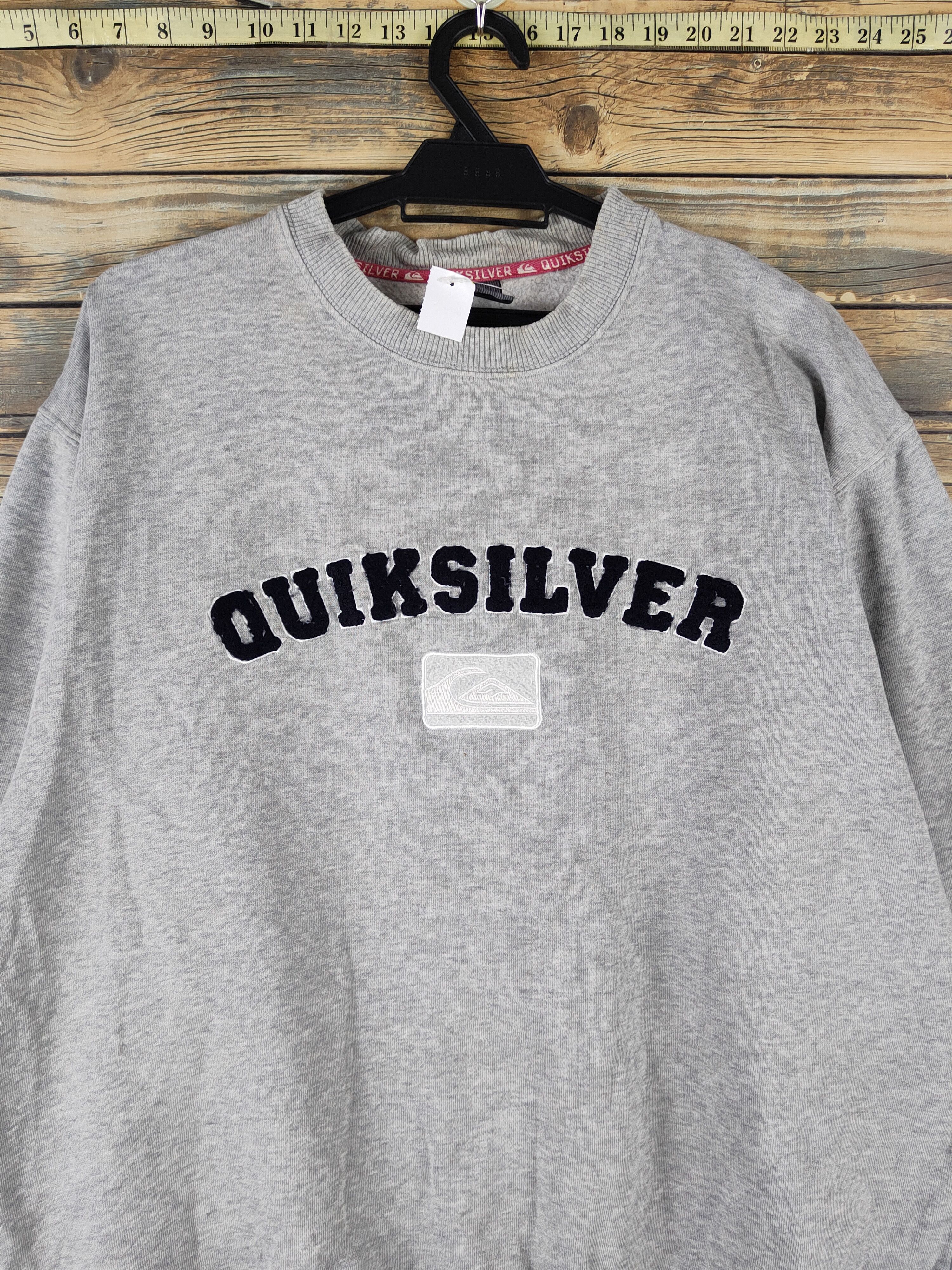 Quicksilver DL Quicksilver vintage Gray Sweatshirts #1125 Size US L / EU 52-54 / 3 - 2 Thumbnail