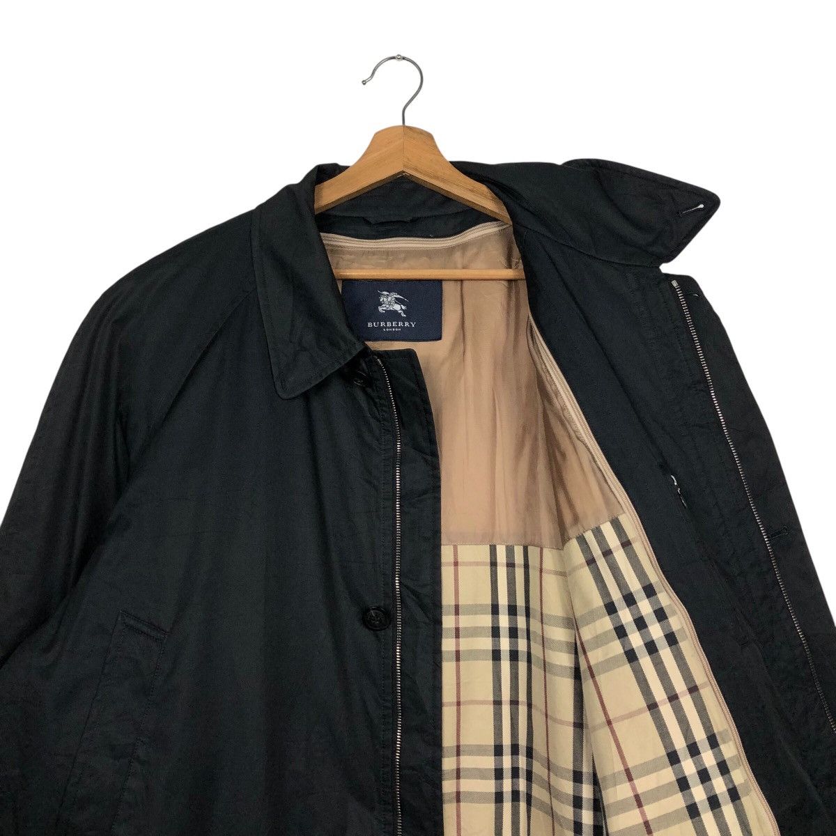 Burberry 📌Vintage Long Jacket Burberry London Nova Check Blanket Size US L / EU 52-54 / 3 - 13 Thumbnail