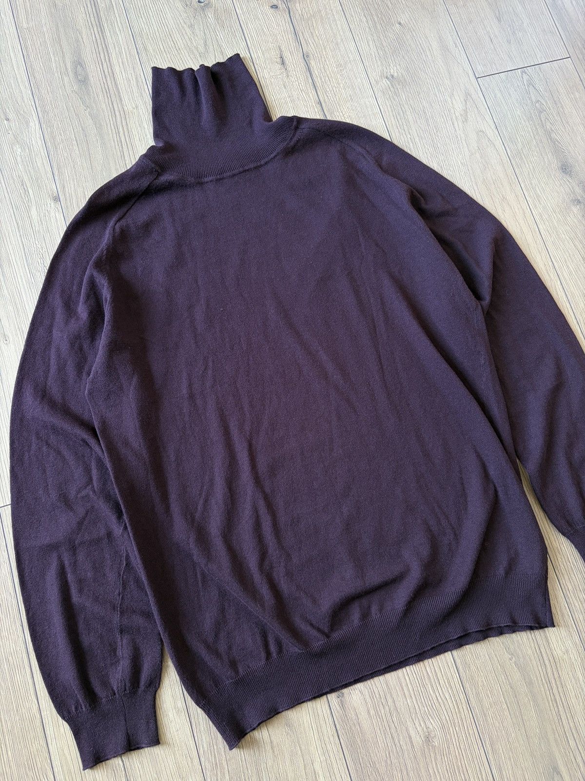 Prada Prada Burgundy Violet Turtleneck Sweater Size US XL / EU 56 / 4 - 10 Thumbnail