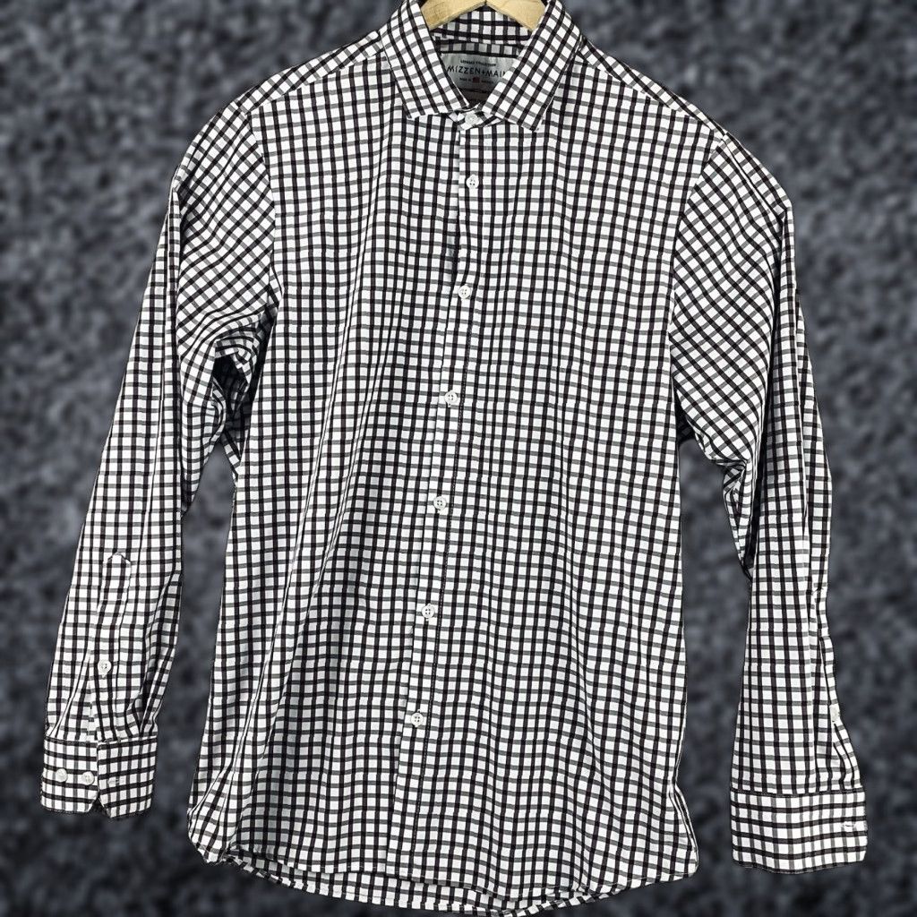 Mizzen+Main Mizzen+Main Shirt Mens XL Button-Up Plaid Check Stretch Multicolor Modern Casual Business Size US XL / EU 56 / 4 - 1 Thumbnail