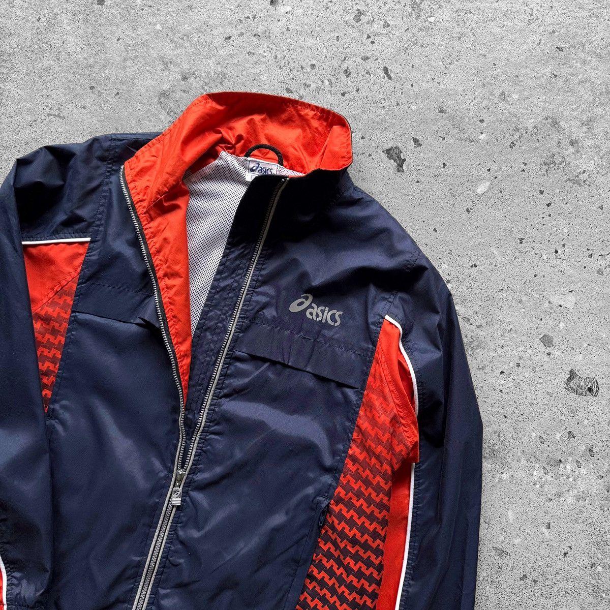 Asics × Vintage Asics Womens Vintage Full Zip Windbreaker Jacket Pockets Size M / US 6-8 / IT 42-44 - 2 Thumbnail