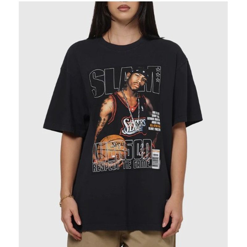 Mitchell & Ness SLAM Cover Unisex Tee w/ Philly 76ers Allen Iverson - Small Size US S / EU 44-46 / 1 - 2 Thumbnail