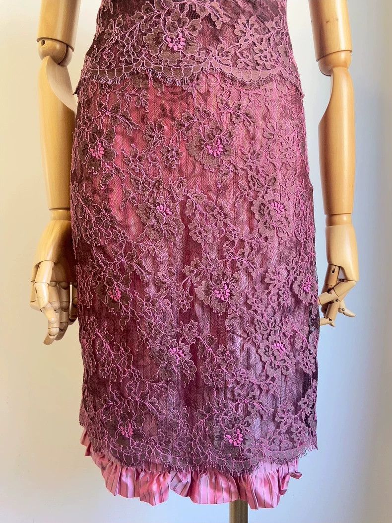 Kenzo KENZO A dress with lace in a seductive purple Size XS / US 0-2 / IT 36-38 - 3 Thumbnail