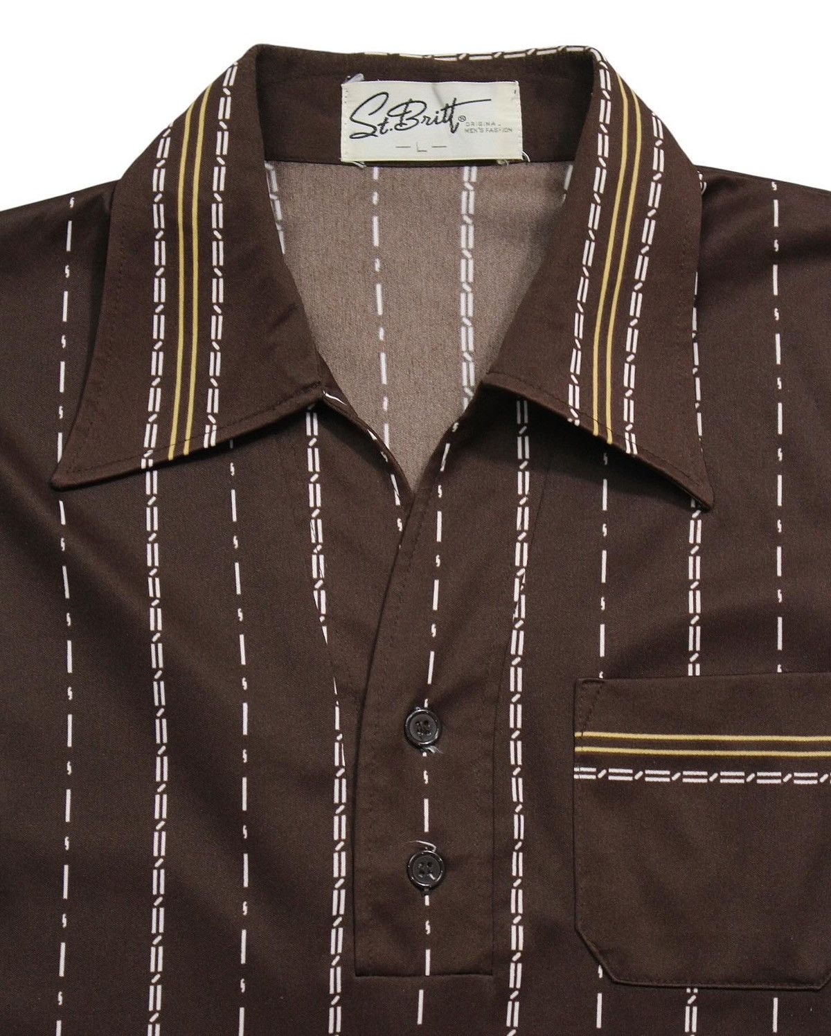 Vintage 1990S ST.BRITT LONG SLEEVE POLO SHIRT Size US L / EU 52-54 / 3 - 2 Thumbnail
