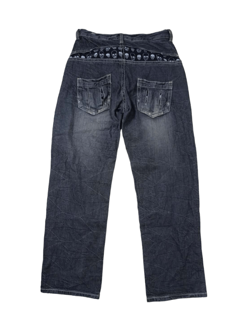 Japanese Brand Japanese Brand Skulls Black Jeans Size US 30 / EU 46 - 12 Thumbnail