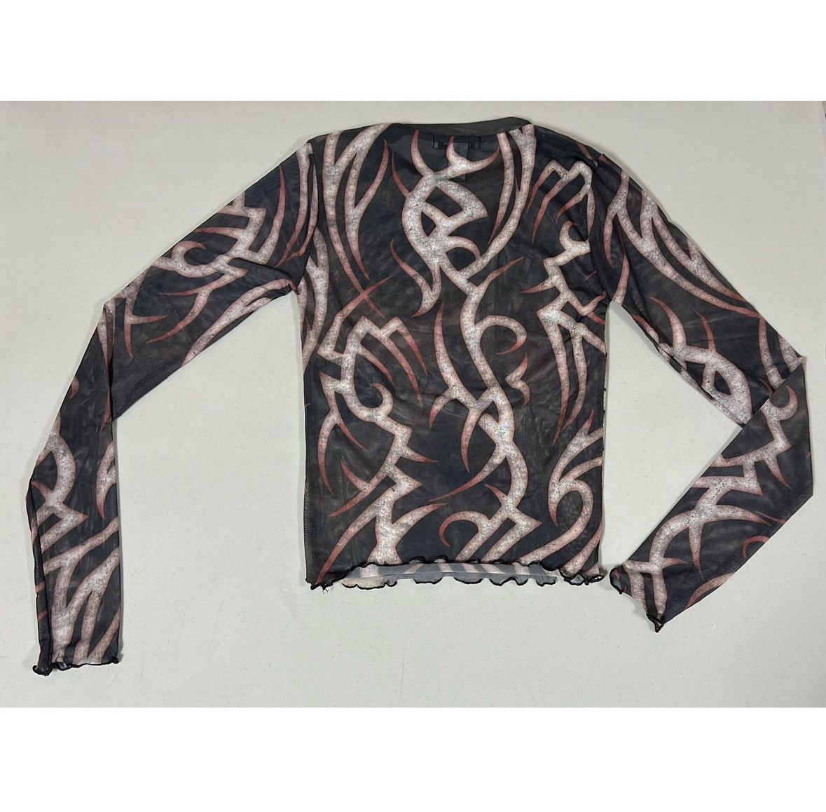 Rsq ‘Love Always Burns’ Y2K Heart Flames Shirt Top Tee Size S 🔥✨ Size S / US 4 / IT 40 - 3 Thumbnail