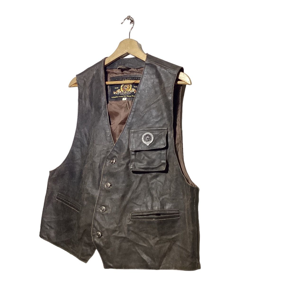 Other Metro Goldwyn Mayer By Baggy Belgium Leather Vest Size US M / EU 48-50 / 2 - 2 Thumbnail
