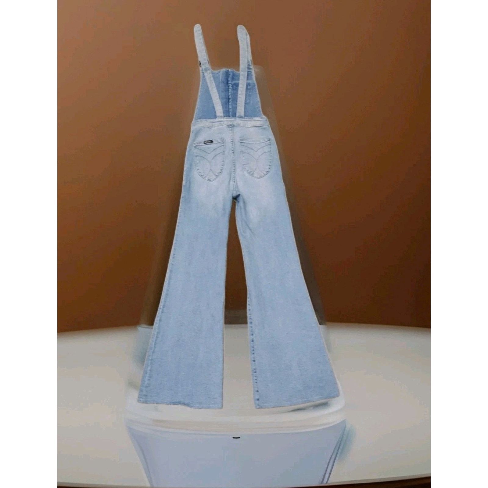 Other ROLLA'S HIGHWAY OVERALL HIGH WAIST FLARE DENIM DUNGAREES Size 25" / US 0 / IT 36 - 4 Thumbnail