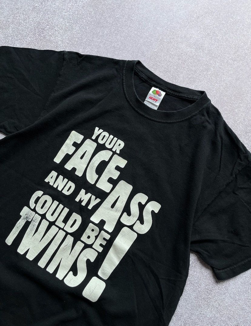 Vintage Vintage Humor Your Face Twins Boxy Shirt Y2K L Size US L / EU 52-54 / 3 - 2 Thumbnail