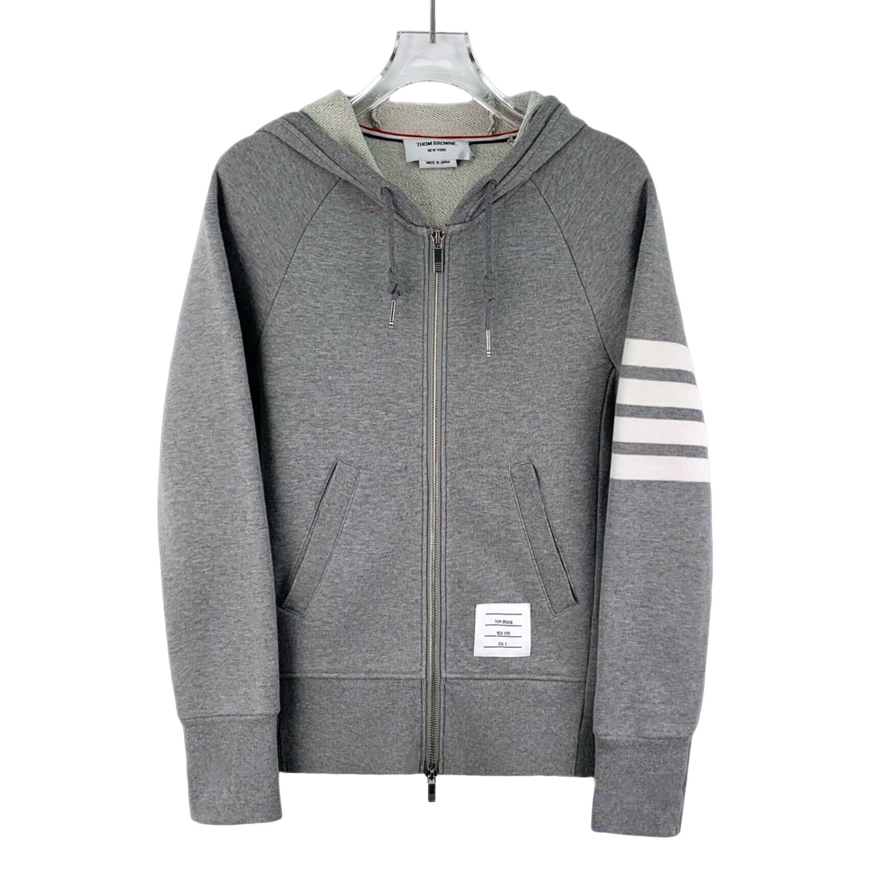 Thom Browne Thom Browne 4-Bar Zip Hoodie Size 0 Size US XS / EU 42 / 0 - 1 Thumbnail