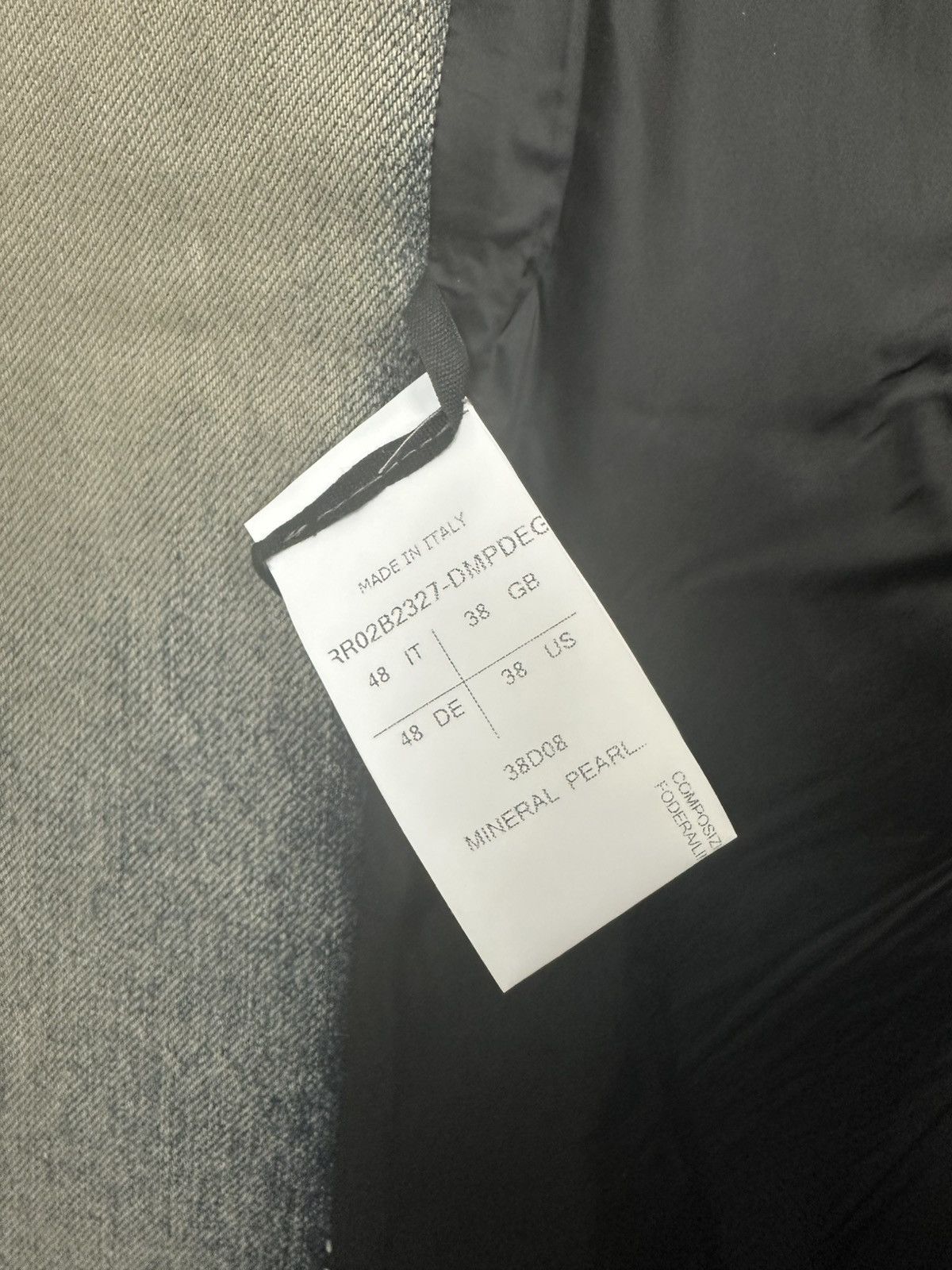 Rick Owens FW22 ‘STROBE’ Mineral Denim Cargo Bag Size 32 - 10 Thumbnail