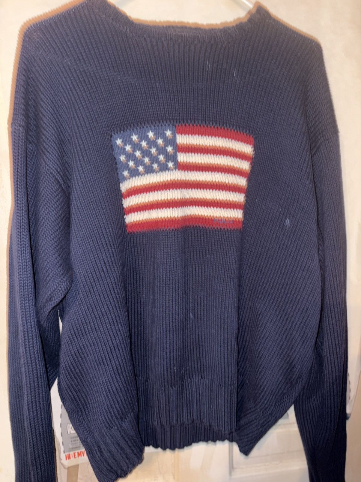 Polo Ralph Lauren Ralph Lauren Vintage Flag sweater In XL Size US XL / EU 56 / 4 - 2 Thumbnail