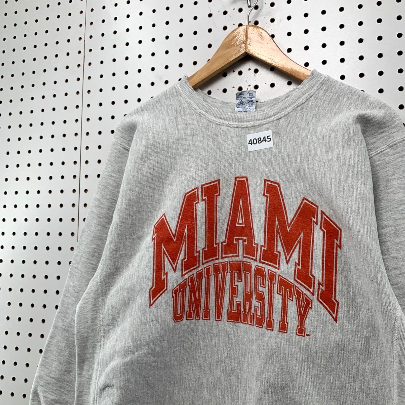 Champion VINTAGE Champion Shirt Mens XL Gray 90s Miami University Sweatshirt Reverse Weave 5x28 Size US XL / EU 56 / 4 - 6 Thumbnail