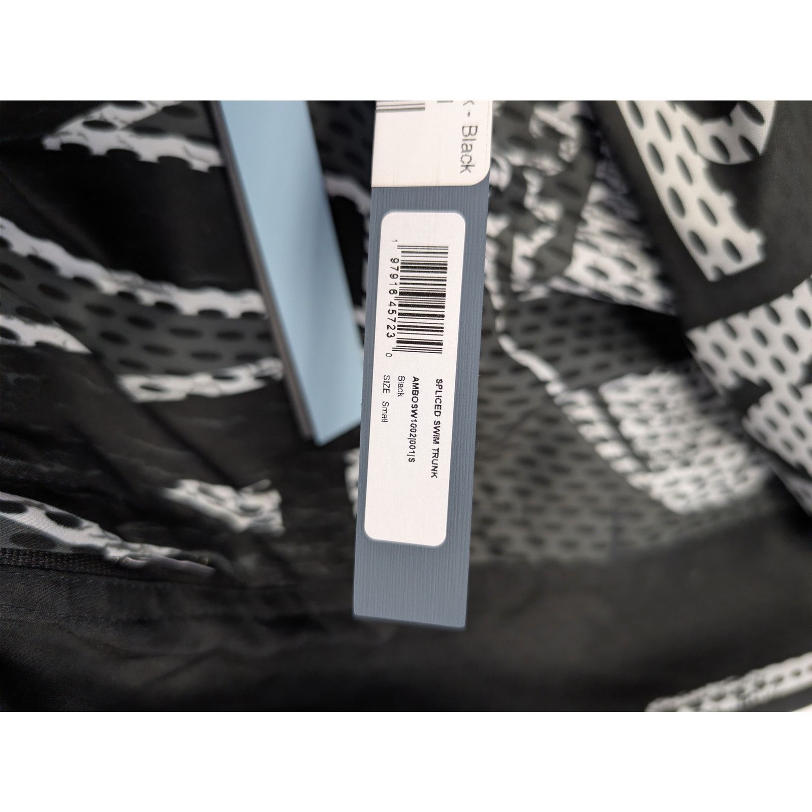 Amiri o1rshd1 Spliced Swim Trunk Shorts in Black Size US 30 / EU 46 - 22 Thumbnail