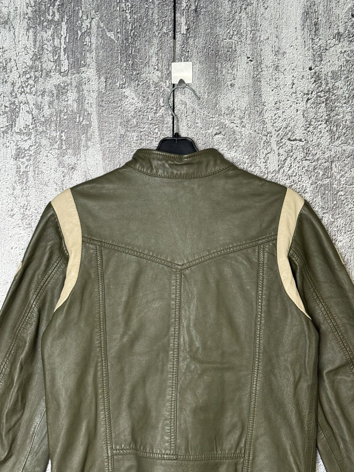 Diesel Vintage Diesel Leather Biker Jacket Big Logo Moto Racing Size L / US 10 / IT 46 - 11 Thumbnail