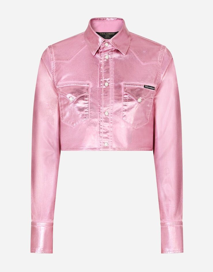 Dolce & Gabbana o1y0925 Solid Color Shirt in Pink Size XS / US 0-2 / IT 36-38 - 1 Thumbnail