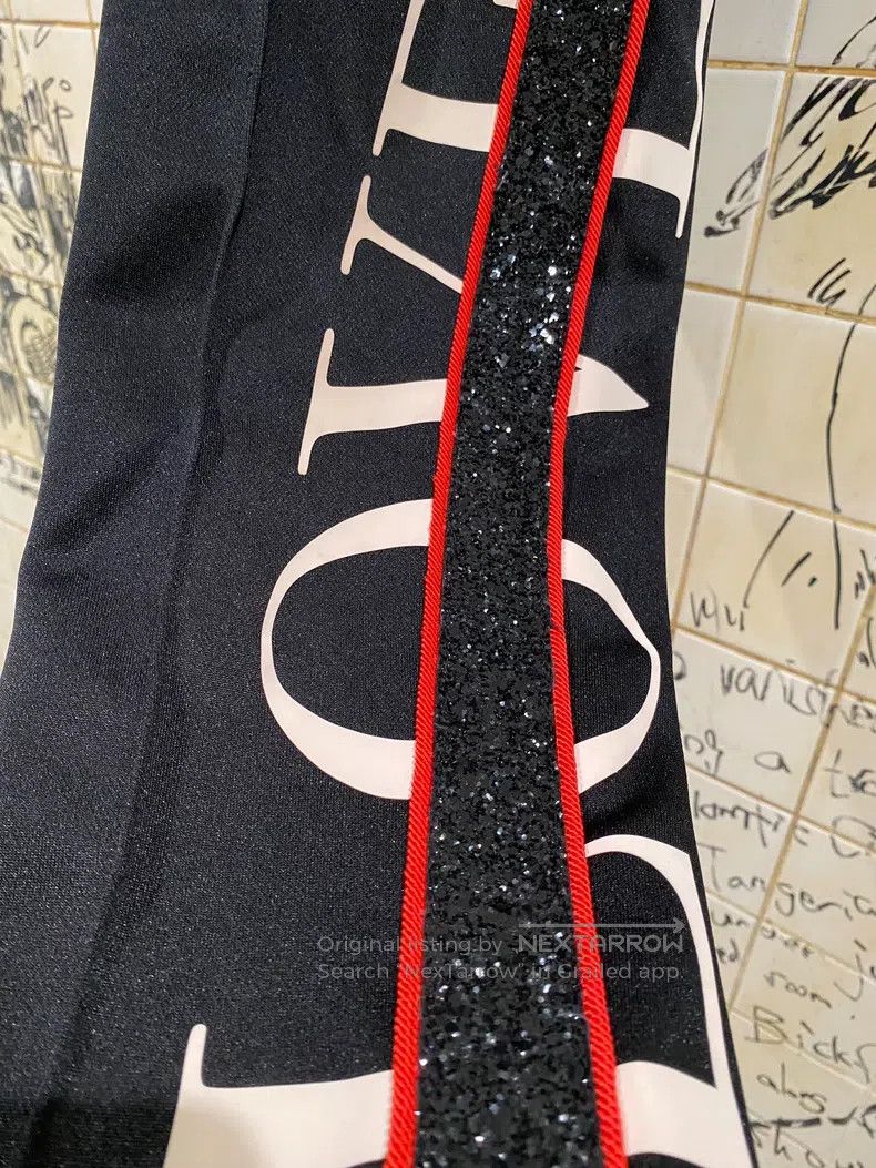 Amiri Amiri size M Crystal and sequin side-striped black sweatpa Size US 26 / EU 42 - 5 Thumbnail