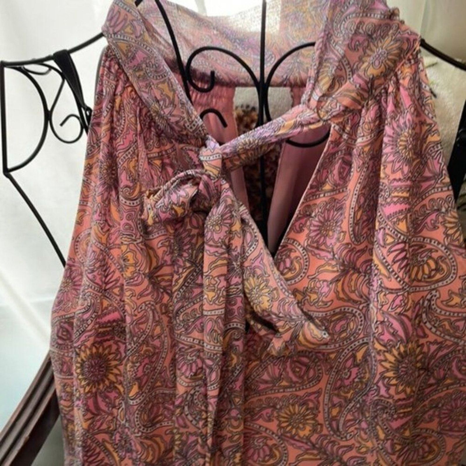 Ramy Brook Ramy Brook Lula Paisley Halter Neck Tank Top Pink M Size M / US 6-8 / IT 42-44 - 8 Thumbnail