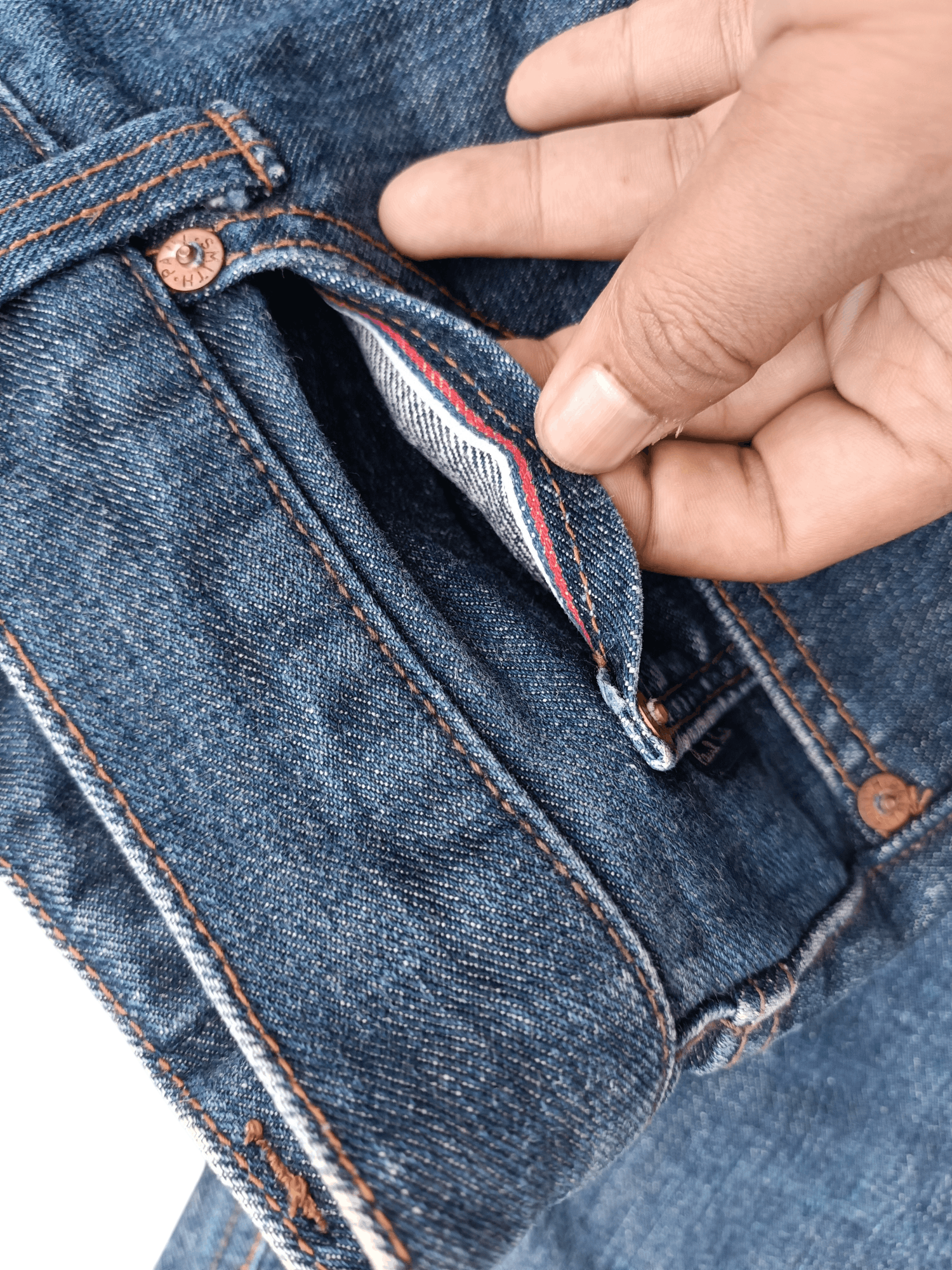 Paul Smith Red Ear STEALS 💥 Paul Smith Red Ear Selvedge Denim Jeans Size US 32 / EU 48 - 5 Thumbnail
