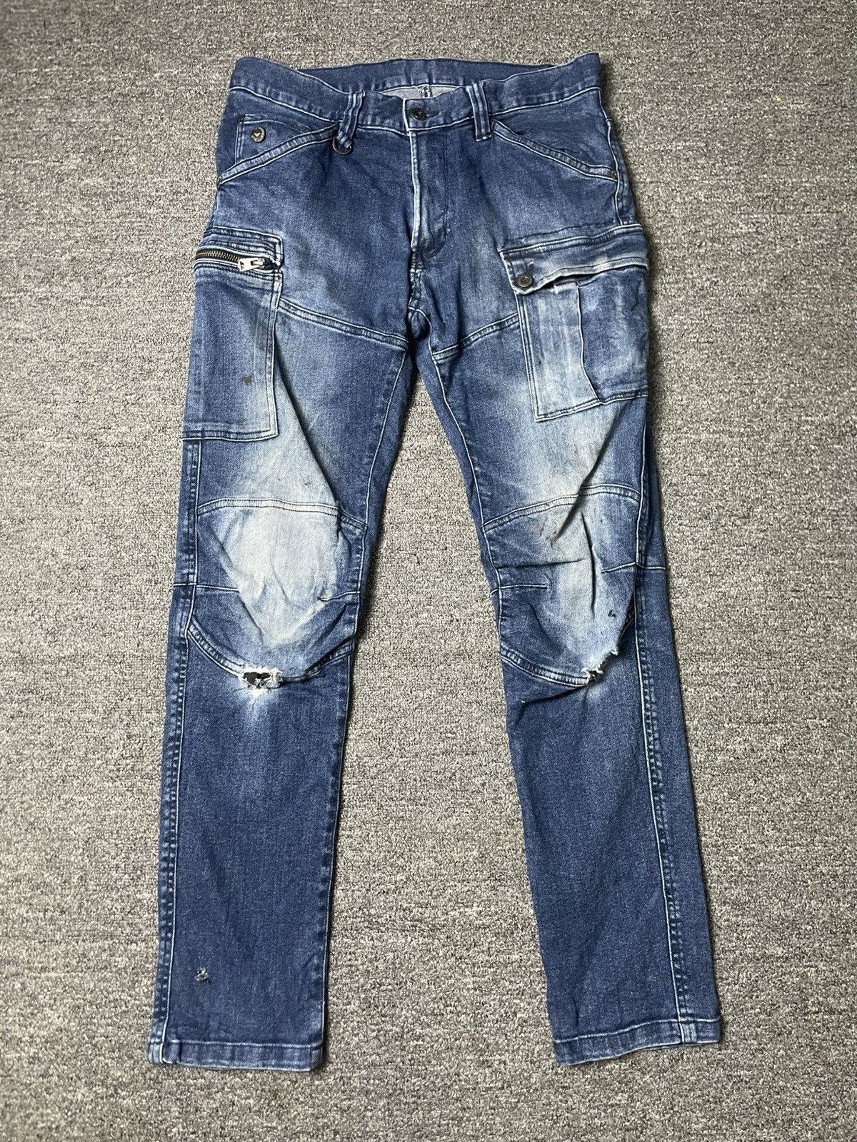 Japanese Brand × Vintage Japanese Brand Frontier Multi pocket Cargo Jeans(83) Size US 32 / EU 48 - 1 Thumbnail