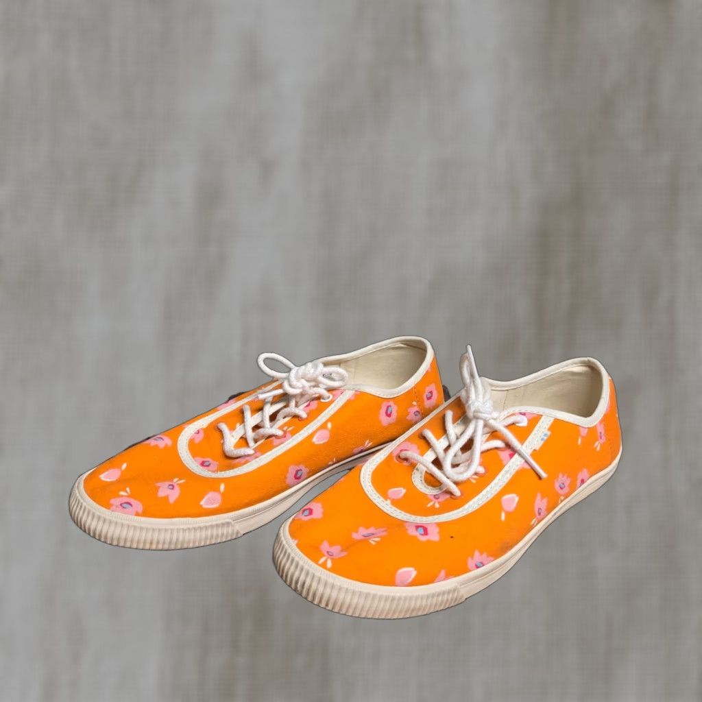 Toms TOMS Persimmon Sprint Floral Print Lace Up Sneaker Orange Canvas Women Adult 8.5 Floral Sprint 10013430 Casual Shoes Size US 9 / IT 39 - 1 Thumbnail