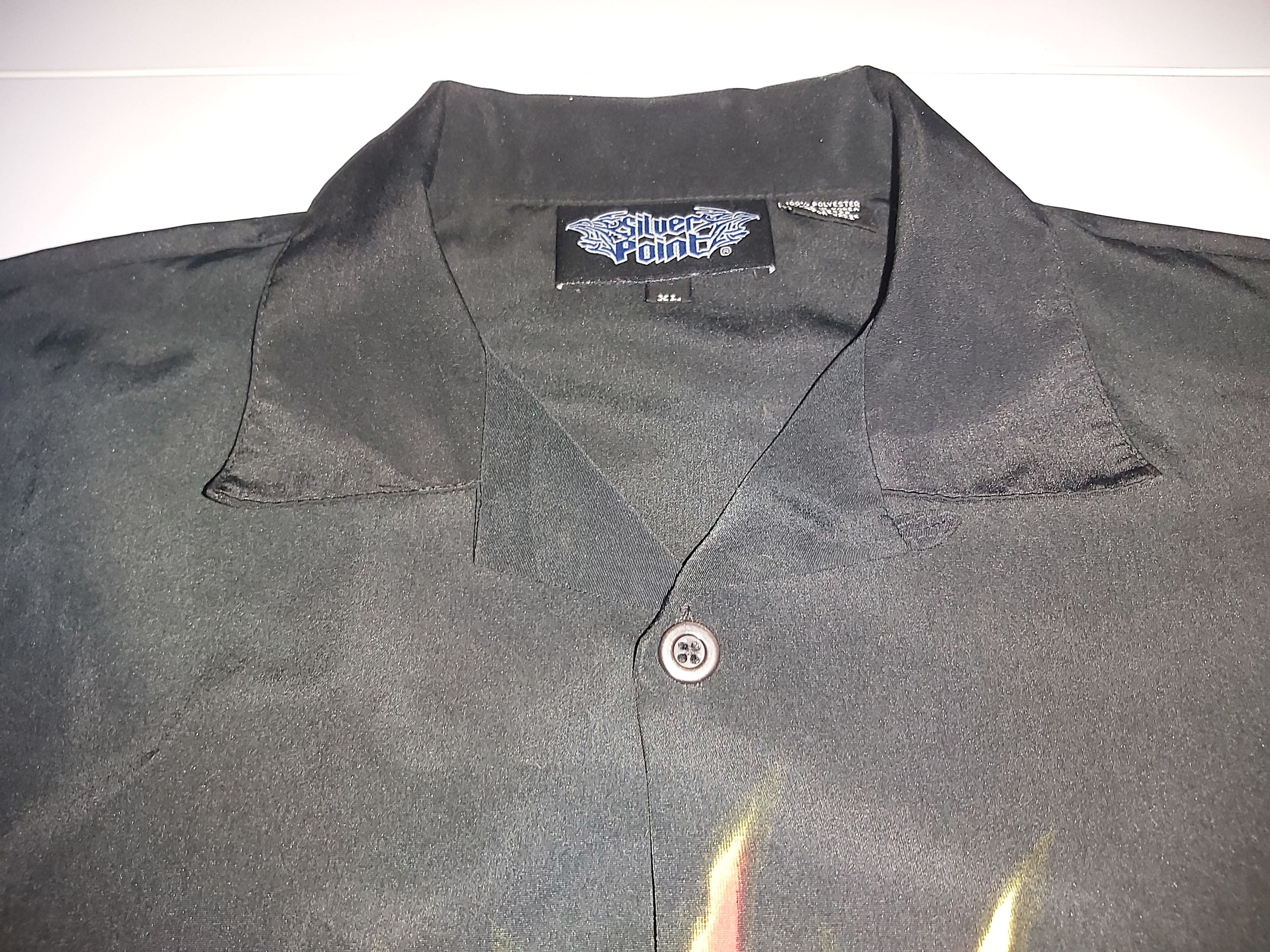 Vintage Crazy Vintage Y2K Silver Point Jnco STYLE flame shirt Size US S / EU 44-46 / 1 - 5 Thumbnail