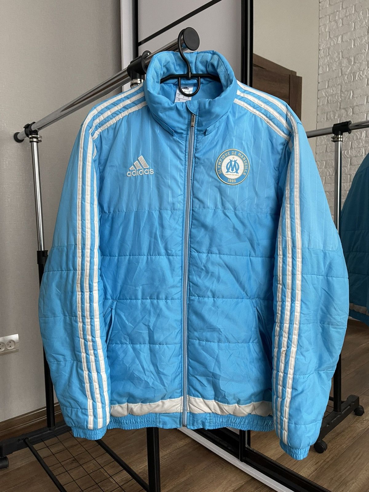 Adidas Adidas Olympique Marseille Vintage Zip Soccer Jacket Size US M / EU 48-50 / 2 - 3 Thumbnail