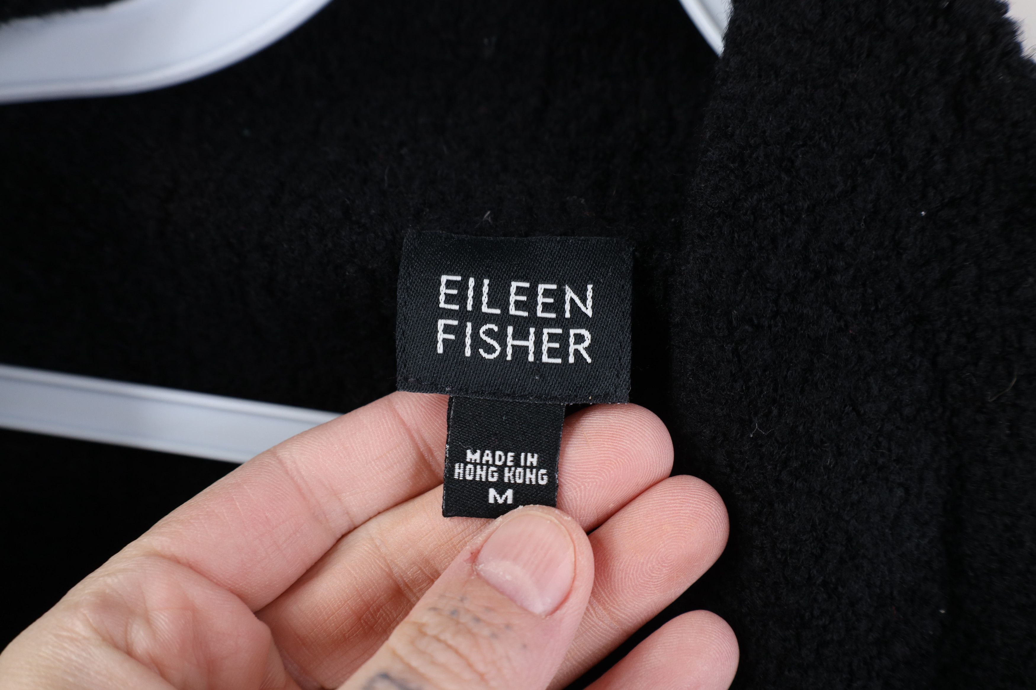 Eileen Fisher Eileen Fisher Wool Collared Top Button Sweater Jacket Black Size M / US 6-8 / IT 42-44 - 7 Thumbnail