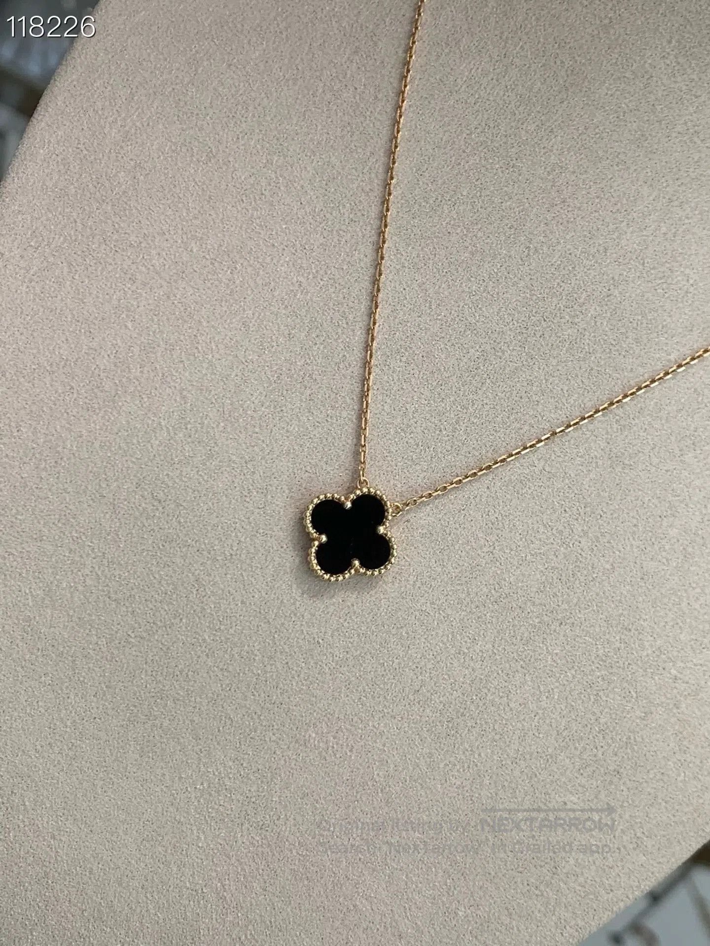 Van Cleef & Arpels Vca 100105C01 Medium Black Flower Necklace. Size ONE SIZE - 2 Thumbnail