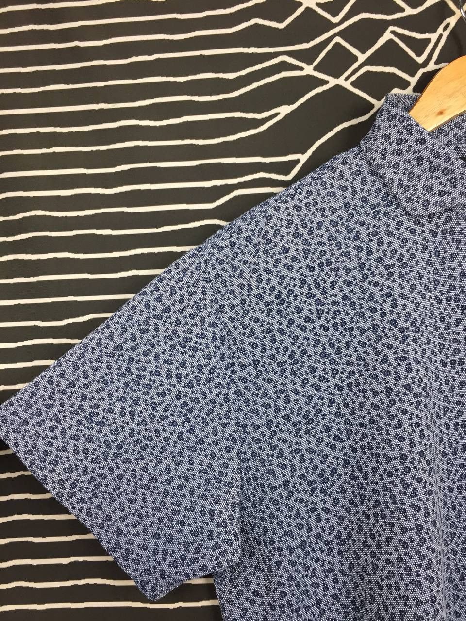 Vintage Vtg Import Post Blue Floral Patterned Polo Tee Size US XXL / EU 58 / 5 - 4 Thumbnail