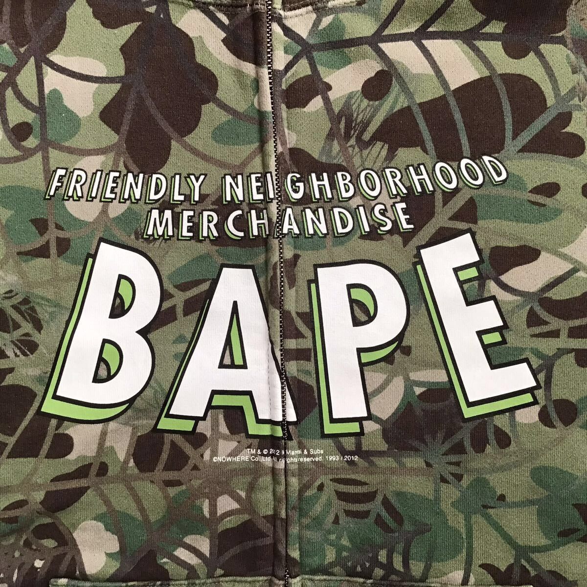 Bape × Marvel Comics Marvel Comics Spider Man BAPE camo full zip hoodie APE Size US L / EU 52-54 / 3 - 2 Thumbnail