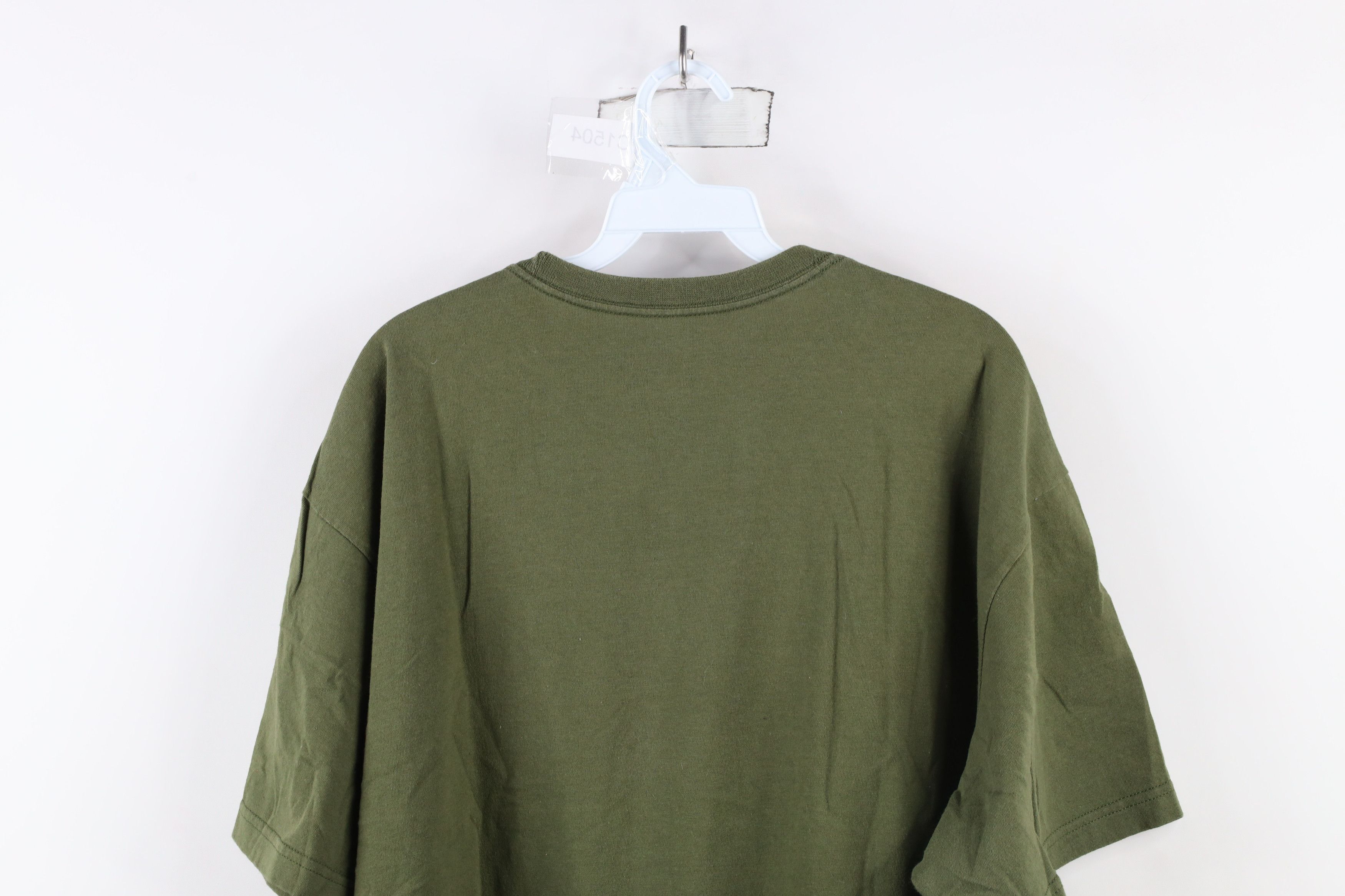 Nike × Vintage Vintage Y2K Nike Fit Travis Scott Mini Swoosh T-Shirt Green Size US XL / EU 56 / 4 - 10 Thumbnail