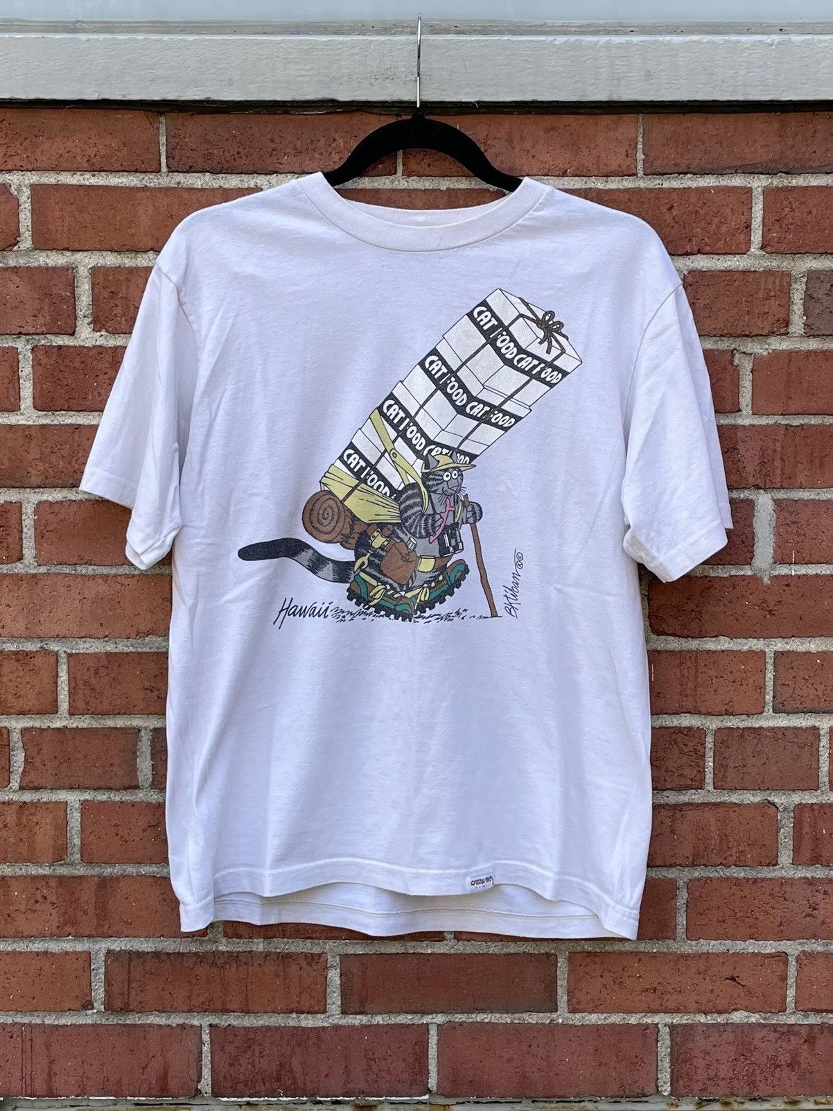 Other Vintage 90s Crazy Shirts Hawaii B Kilban Cat Hiking tshirt Size US M / EU 48-50 / 2 - 1 Thumbnail
