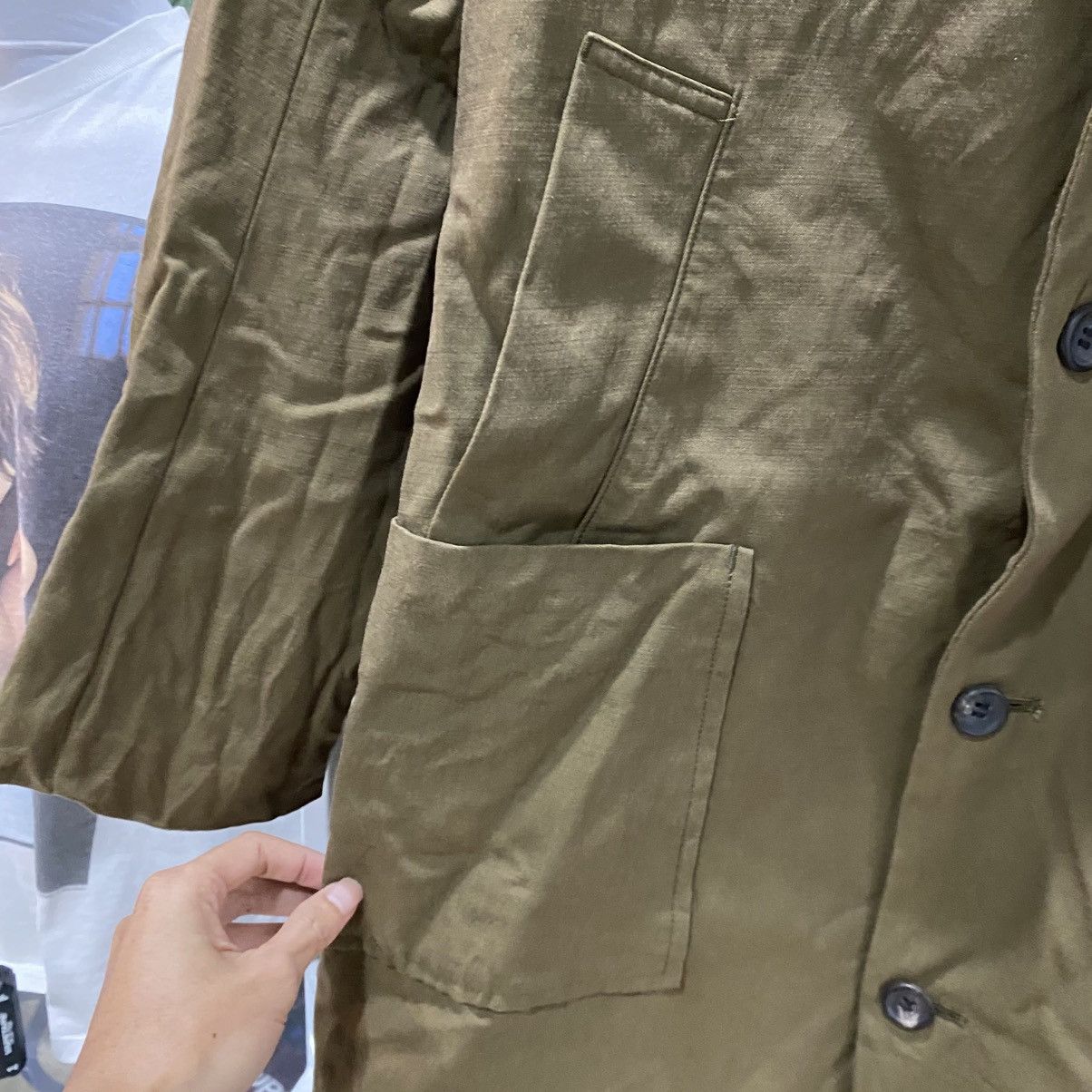 Y's for Men × Yohji Yamamoto × Yves Saint Laurent Yohji Yamamoto Japanese Brand Trench Coat Jacket Size US L / EU 52-54 / 3 - 9 Thumbnail