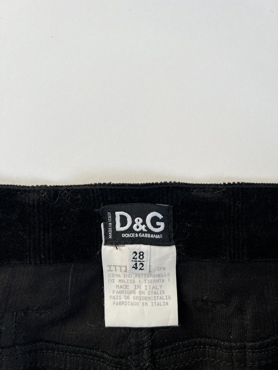 Dolce & Gabbana D&G Corduroy Sheep Fur Lace-Up Mini Skirt SS 2005(RARE) Size 28" / US 6 / IT 42 - 7 Thumbnail