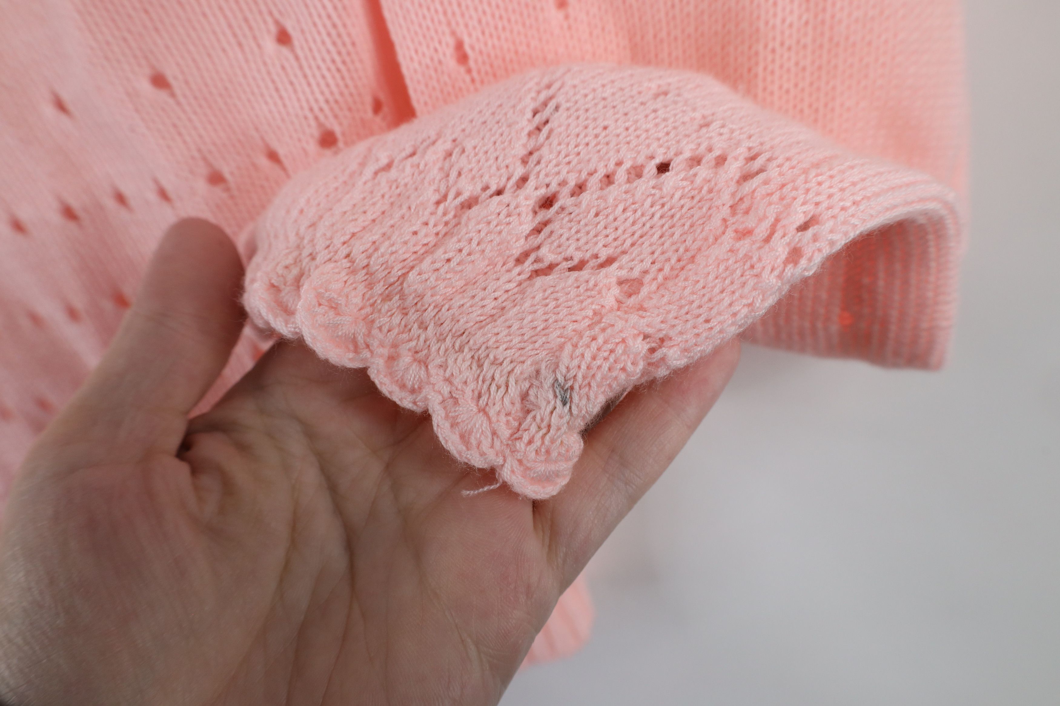 Vintage Vintage 70s Streetwear Flared Sleeve Knit Sweater Pink Size L / US 10 / IT 46 - 4 Thumbnail