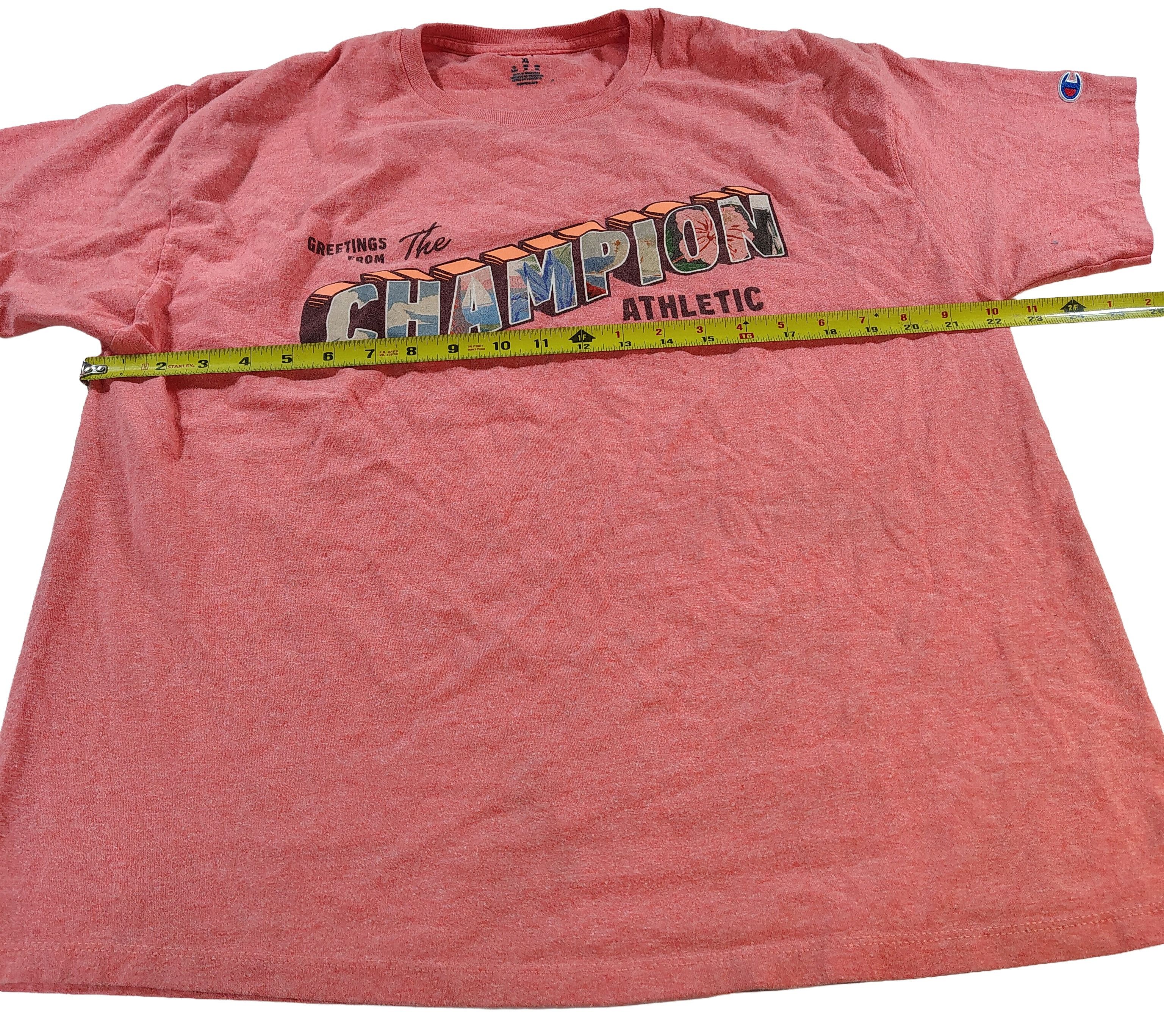 Champion Men's "Greetings From The CHAMPION Athletic Club" T-Shirt Size US XL / EU 56 / 4 - 4 Thumbnail