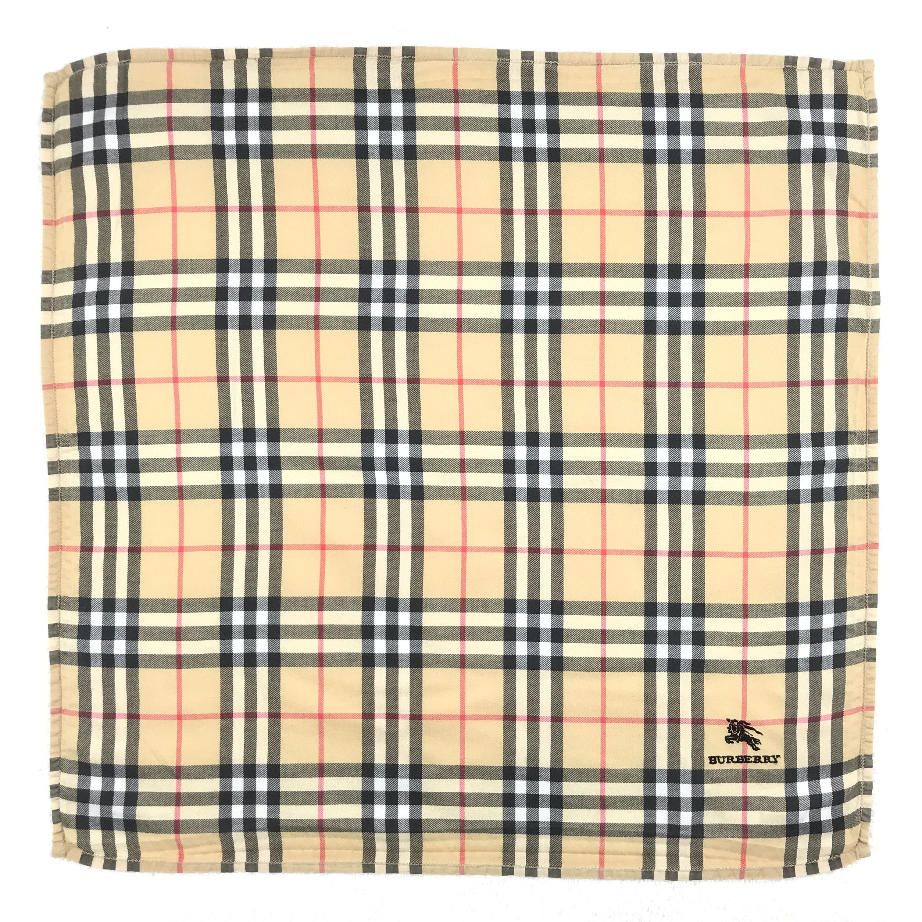 Burberry × Vintage Vintage Burberry Nova Check Bandana Neckerchief Handkerchief Size ONE SIZE - 1 Thumbnail