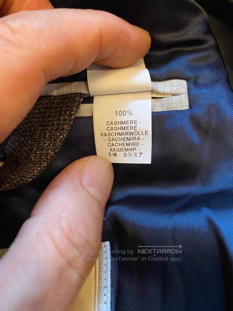Brunello Cucinelli Brunello Cucinelli 100% Pure Cashmere Suit Jacket Size 50L - 6 Thumbnail