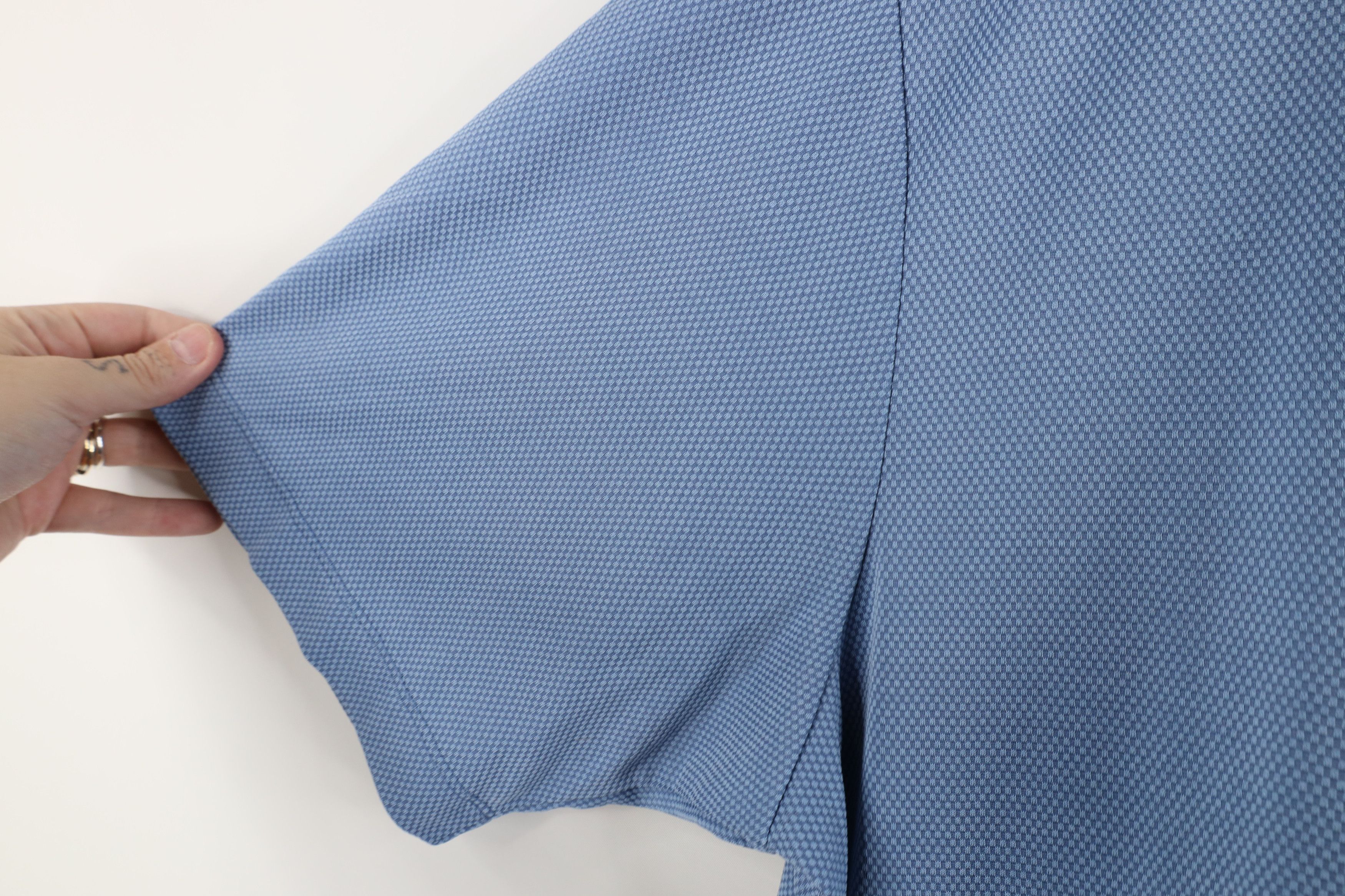Tommy Bahama Vintage Tommy Bahama Waffle Knit Golf Polo Shirt Blue Size US L / EU 52-54 / 3 - 7 Thumbnail