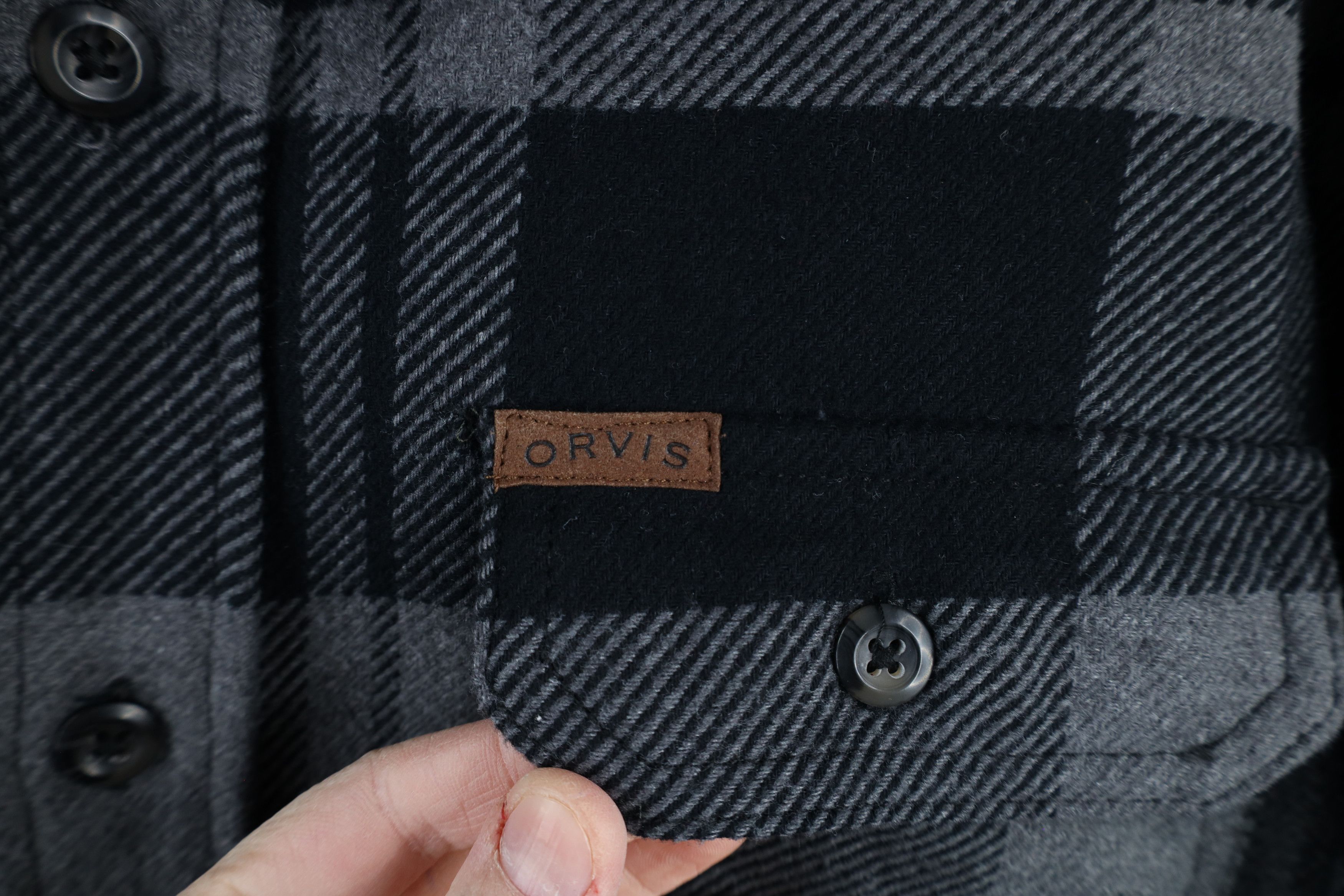 Orvis × Vintage Vintage Orvis Flannel Button Shirt Jacket Shacket Plaid Size US XL / EU 56 / 4 - 4 Thumbnail