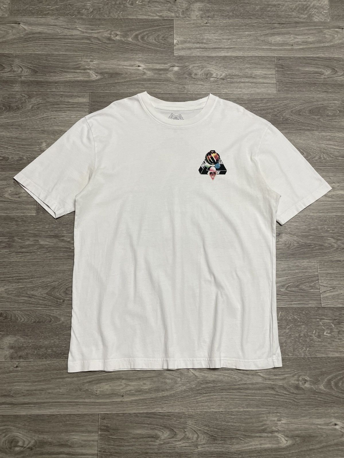 Palace Palace Sans Tri-Ferg White T-Shirt Size US XL / EU 56 / 4 - 2 Thumbnail