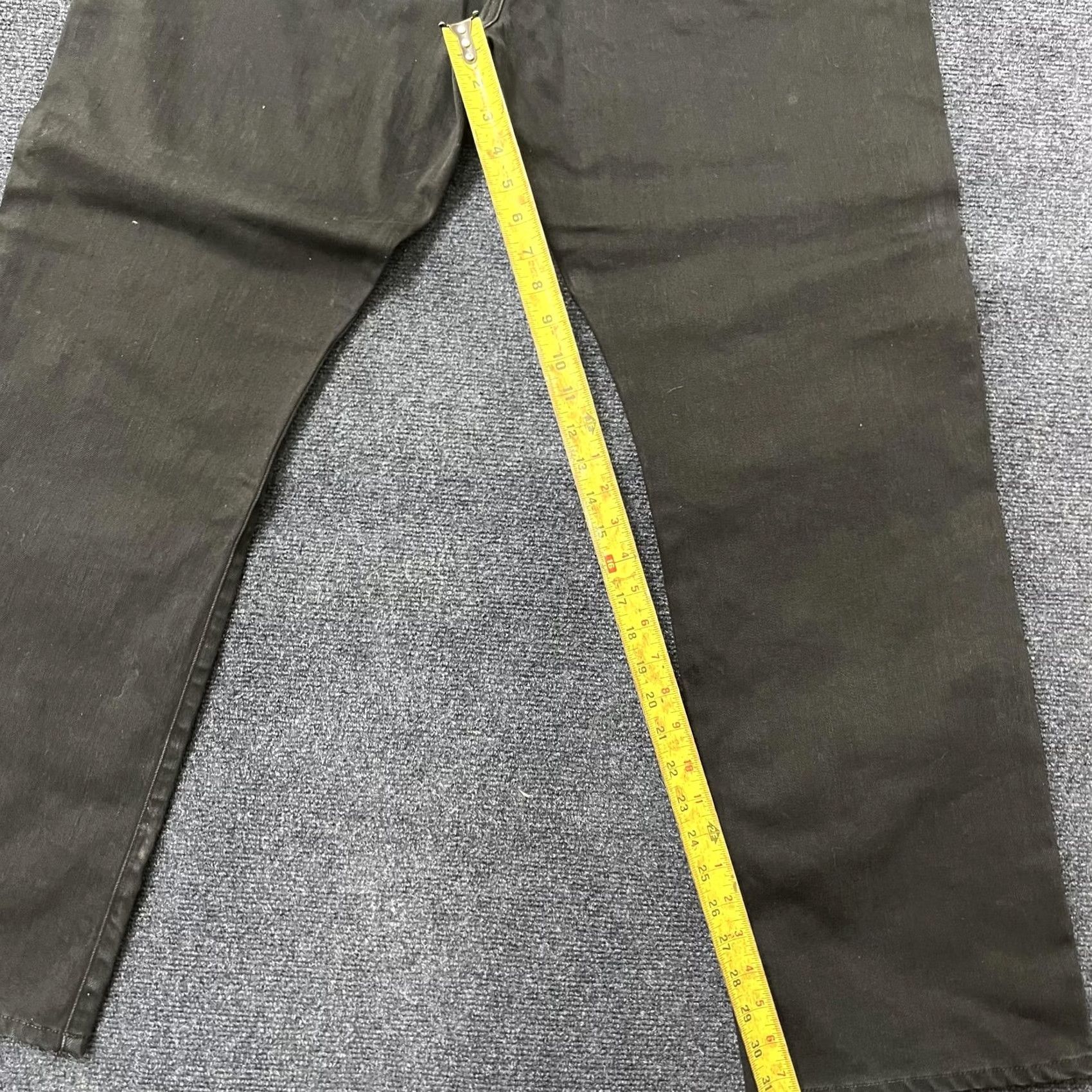 Denime AG Adriano Goldschmied The Protégé Jeans Mens Black Straight Leg Denim USA Jeans Size US 36 / EU 52 - 7 Thumbnail