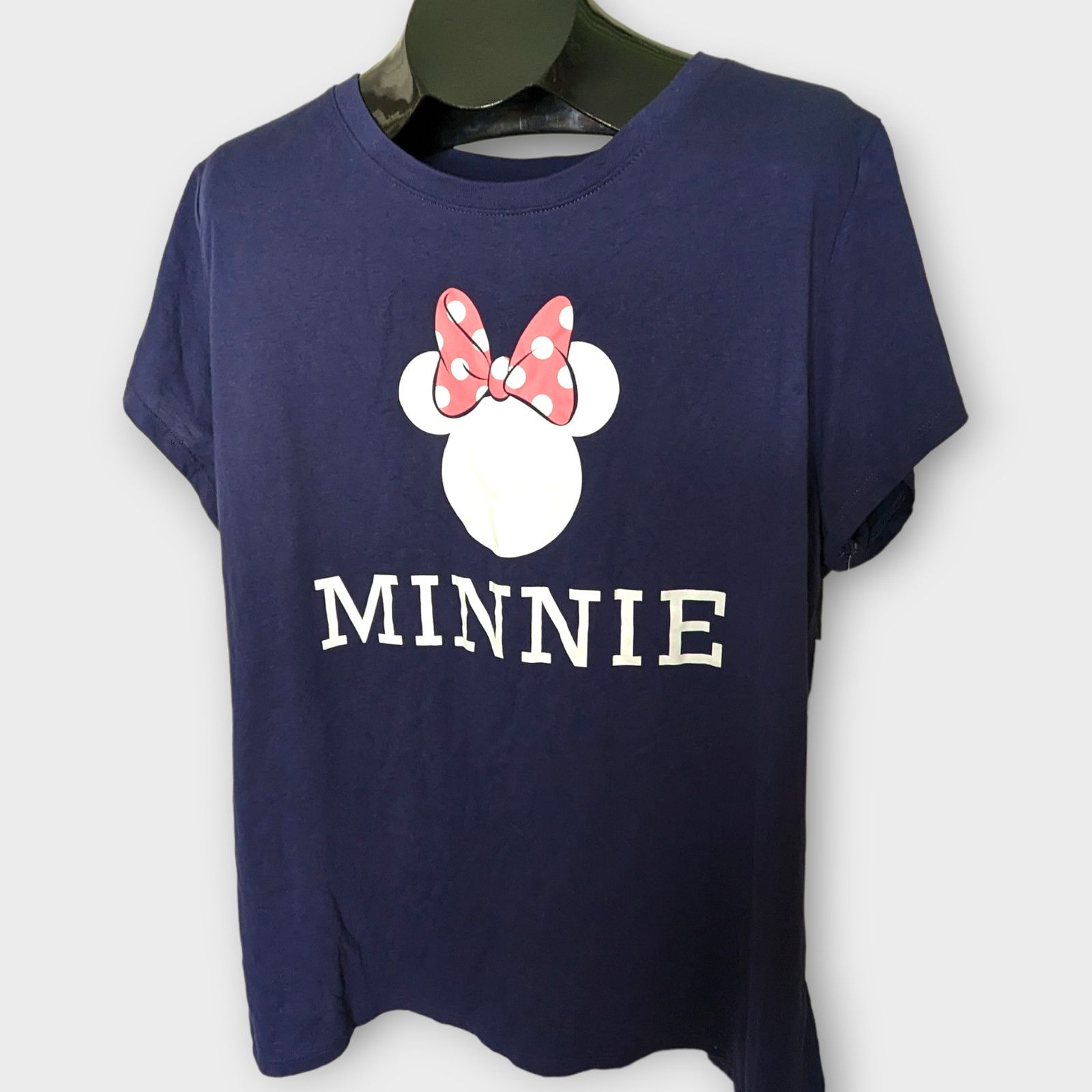 Disney DISNEY Family Fun Navy Blue Minnie Mouse Pink Bow Tee 2X NEW Size XXL / US 16-18 / IT 52-54 - 1 Thumbnail