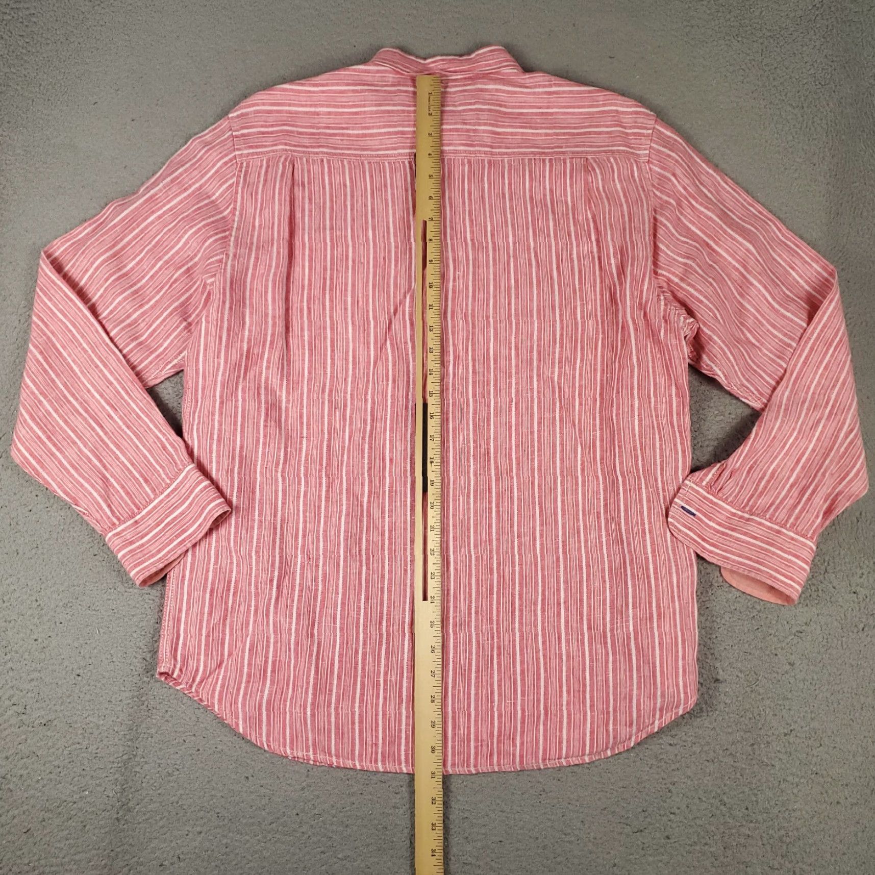 Tommy Bahama Tommy Bahama Shirt Mens Large Pink Striped Linen Button-Up Long Sleeve Size US L / EU 52-54 / 3 - 3 Thumbnail