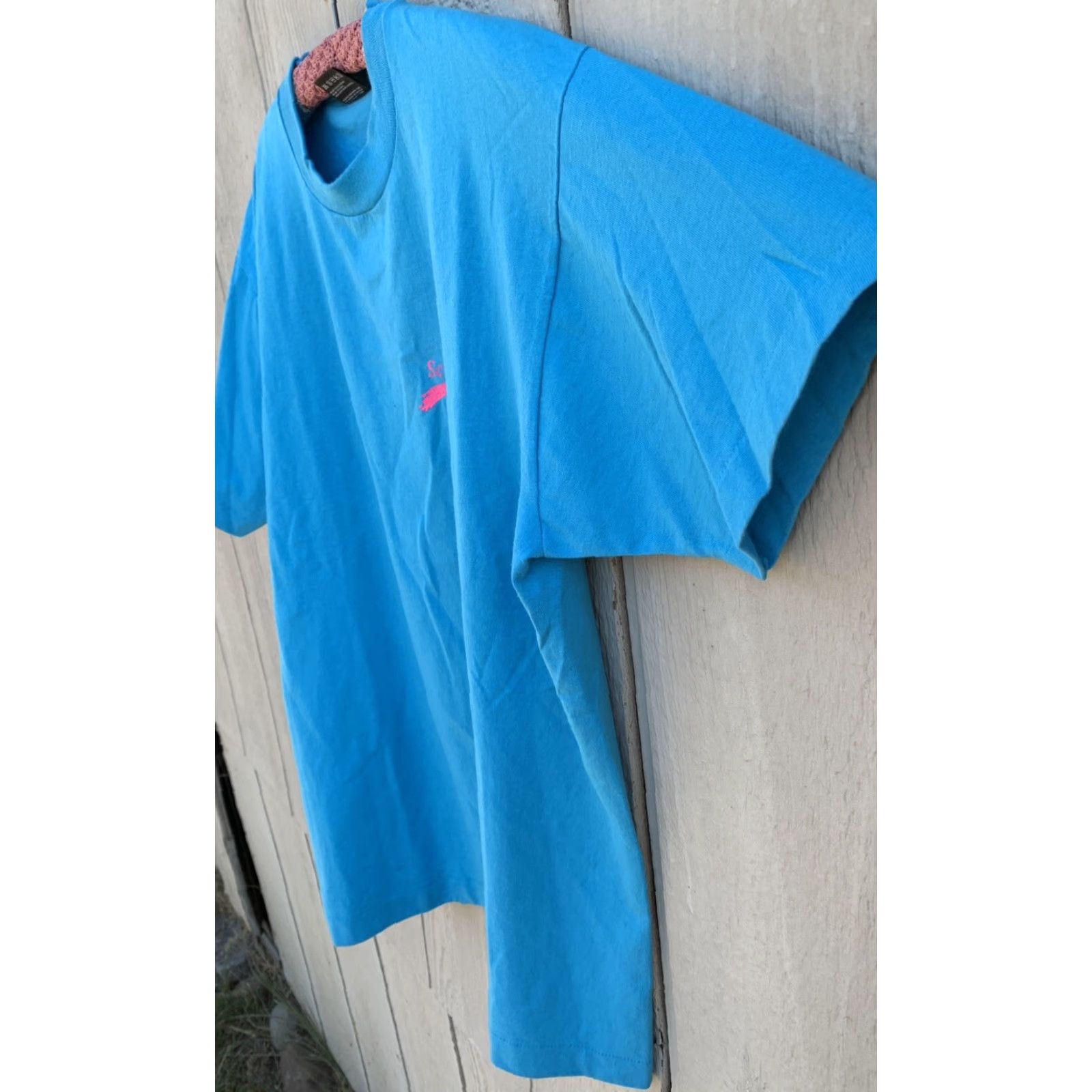 Fruit Of The Loom VINTAGE Fruit of the Loom T-Shirt Shirt Unisex Adults L Crew Neck Short Sleeve Blue 90s Schwing Got It Graphic Single Stitch Tee Size US L / EU 52-54 / 3 - 6 Thumbnail