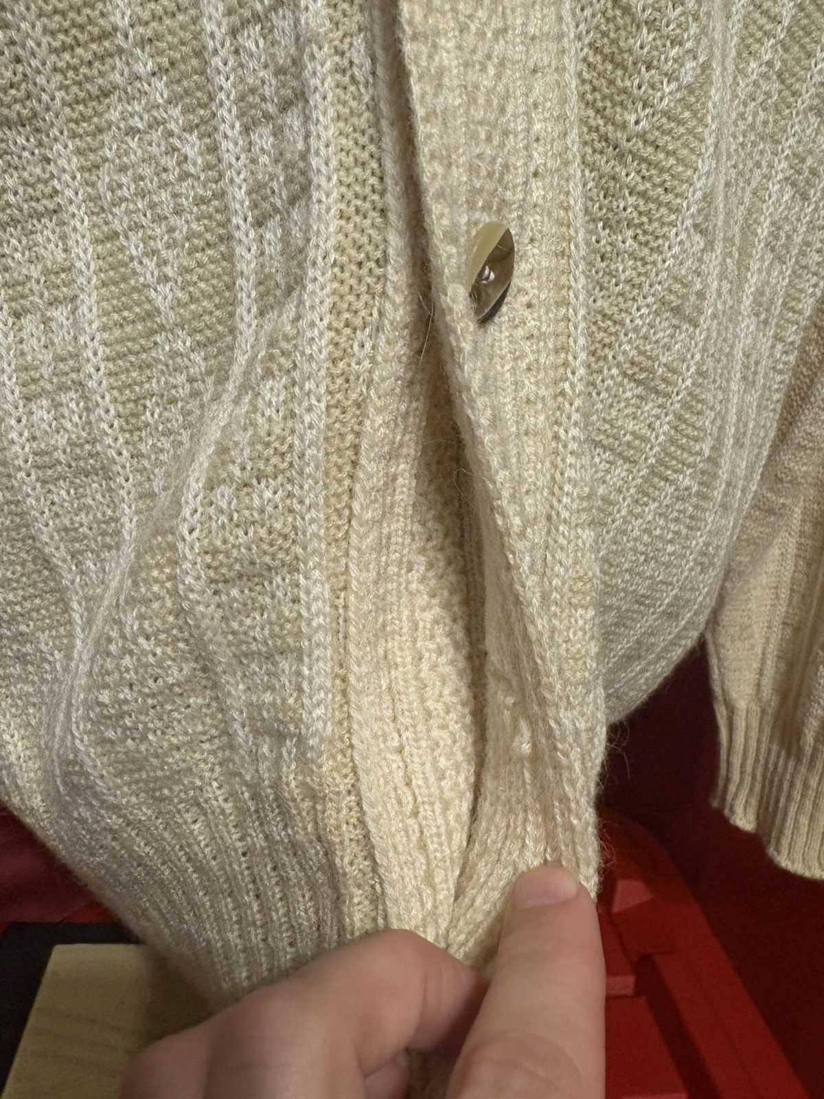 Jantzen Vintage Jantzen Cardigan Sweater 70’s Cable Knit Size US XL / EU 56 / 4 - 3 Thumbnail