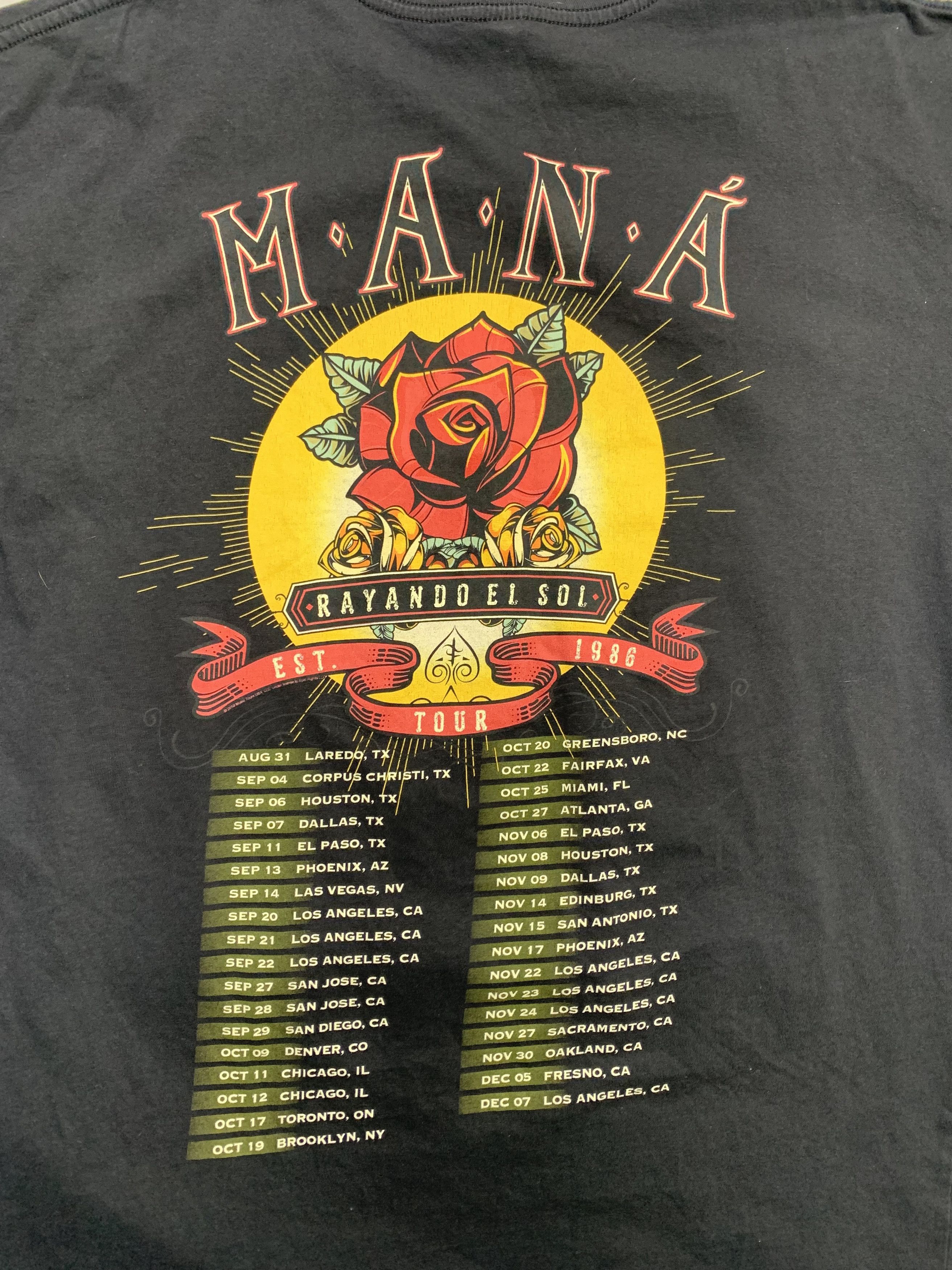 Band Tees MANA Rayando El Sol Tour Band Tee Size US XL / EU 56 / 4 - 5 Thumbnail