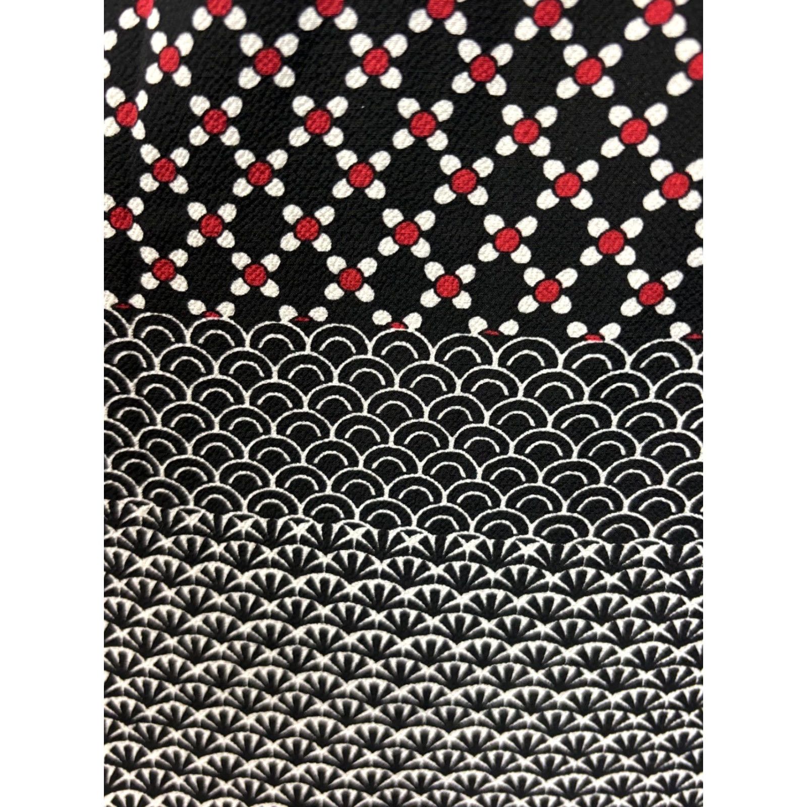 Talbots Talbots Pleated Flowy Skirt 14 Size Knee Length Black White Red Multicolor VGUC Regular Zip Polyester Blend Women Skirt Knee Length Pleated Size 36" / US 14 / IT 50 - 5 Thumbnail