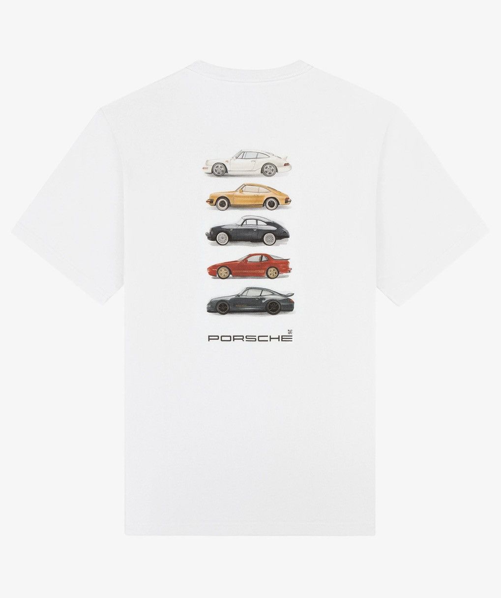 Aime Leon Dore × Porsche Design Aime Leon Dore ALD / Porsche Fleet Tee XL Bright White Size US XL / EU 56 / 4 - 1 Thumbnail